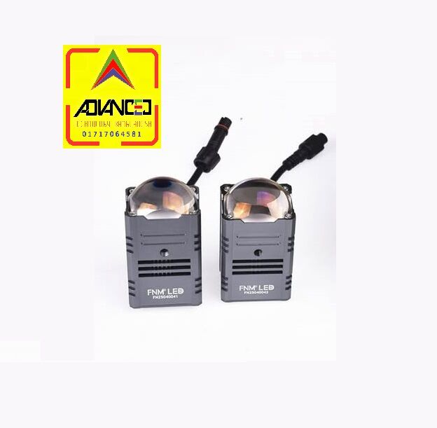 Picture of FNM D2 v3 LED Fog Light (2 pieces). 1 Year Warranty. Brightest Light in Market. (Two Color : White and Yellow)(60W/7000LM per pair)(High/Low Beam). Authorized Seller In Bangladesh