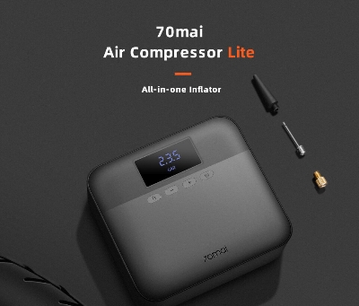 Picture of 70mai Car Air Compressor Lite 70mai Portable Electric Car Air Pump Mini compressor Tire Inflator-Black