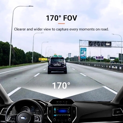 Picture of 70mai M500 Dashcam Car Recorder 1944P Night Vision with ADAS (Chinese Version) Built-in 32GB Internal Storage-Black