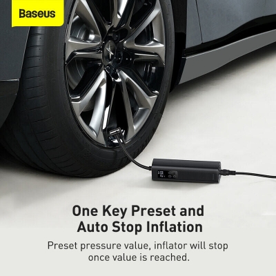 Picture of Baseus super mini inflator pump Car Air Compressor 12V-Black