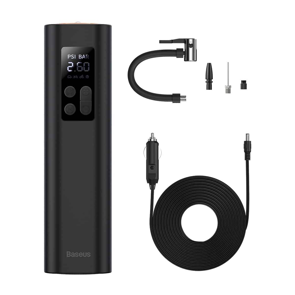 Picture of Baseus super mini inflator pump Car Air Compressor 12V-Black