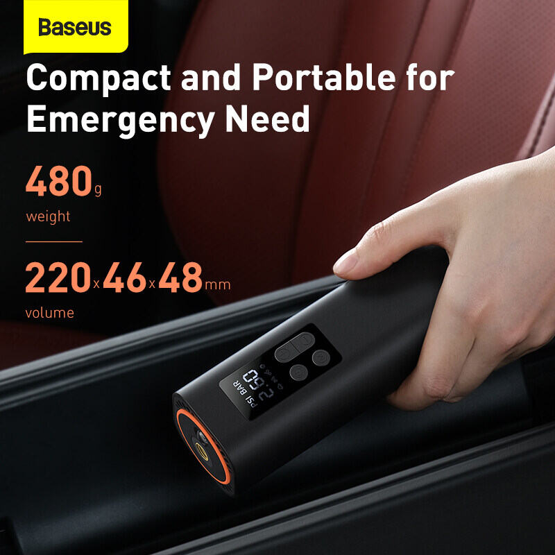 Picture of Baseus super mini inflator pump Car Air Compressor 12V-Black