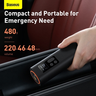 Picture of Baseus super mini inflator pump Car Air Compressor 12V-Black