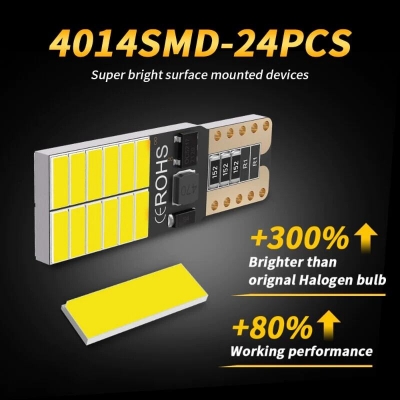 Picture of YELLOW COLOR T10 PARKING INDICATOR LED bulb (W5W/194)(1 piece) for Bike & Car
