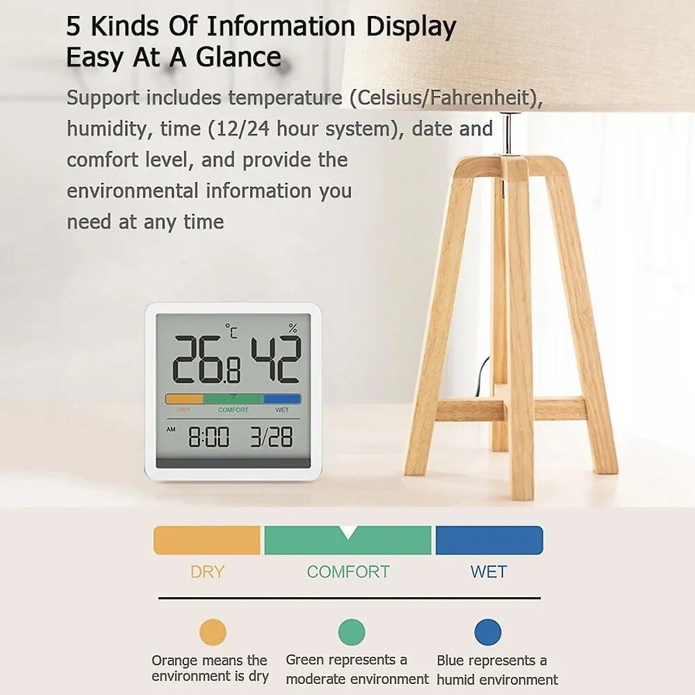 Picture of Xiaomi MIIW Comfort Temperature and Humidity Clock