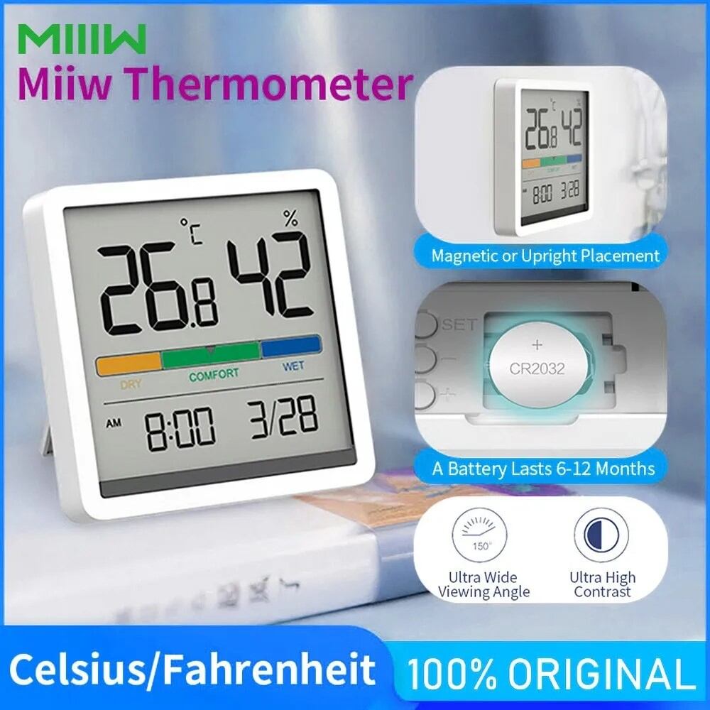 Picture of Xiaomi MIIW Comfort Temperature and Humidity Clock