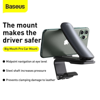 Picture of Baseus Big Mouth Pro Car Mount Smart Phone Holder Center Console Mount