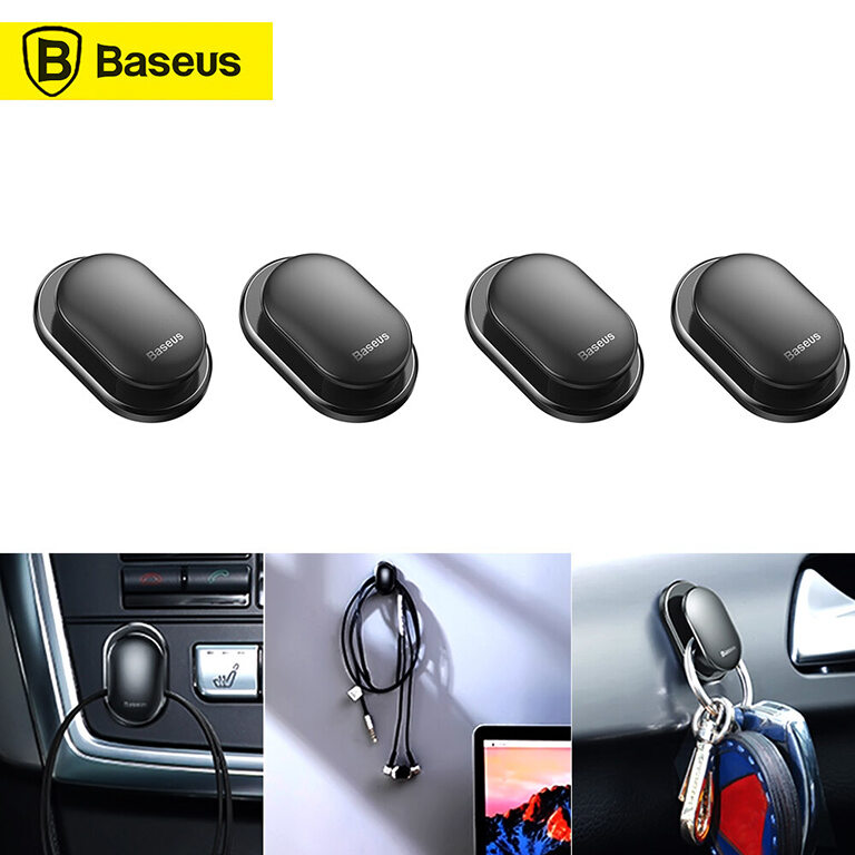 Picture of Baseus Small Shell Vehicle Hook Car Mount Holder 4Pcs