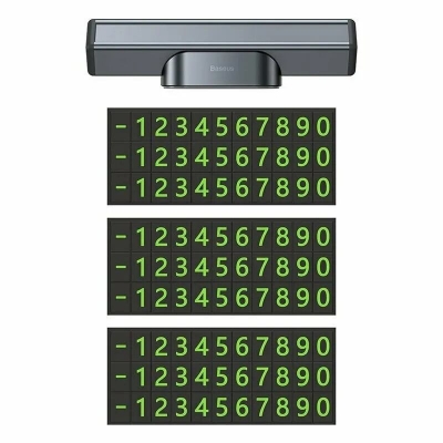 Picture of BASEUS Square Bar Temporary Parking Number Plate with Base