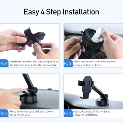 Picture of Baseus Simplism Gravity Car Mount Smart Phone Holder with Suction Base