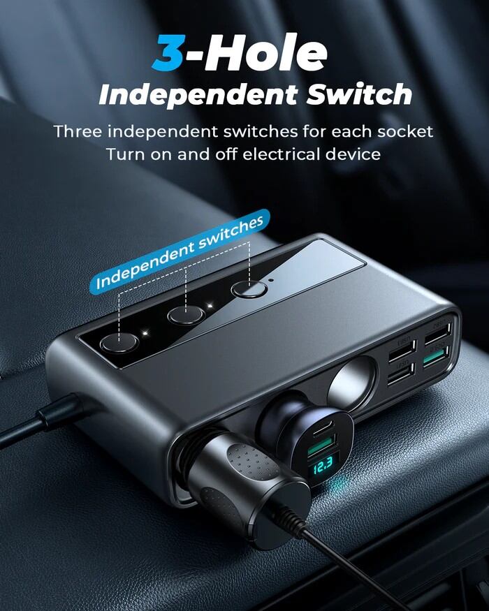 Picture of JOYROOM 154W Multi-Port Car Cigarette Lighter Car Charger