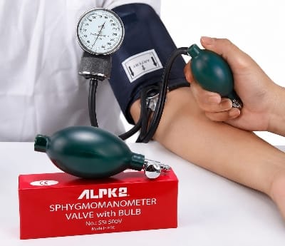Picture of ALPK2 SSI 500V Professional Sphygmomanometer Premium Manual Blood Pressure Monitor with Valve & Bulb