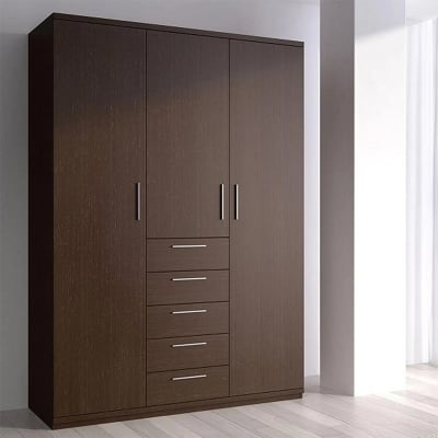 Picture of Furnix Exceotional Quality   3 Part Almirah or Cupboard Made of MDF Laminated Board   Vintage Choice   Exclusive Experience