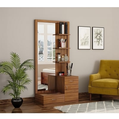 Picture of Furnix Nifty Niche Superb Quality MDF Dressing Table with Storage Cabinet and Drawers Furniture & Decor Express Yourelf
