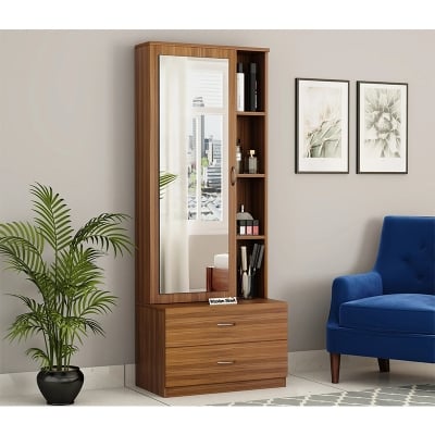 Picture of Furnix Modern and Trendy BOX Dressing Table with Multiple Shelves and Drawers