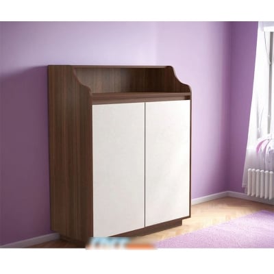 Picture of Furnix Modern and Trendy Cabinets & Sideboards with Frosty White Door Furniture & Décor Shan Teak White
