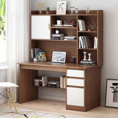 Picture of Furnix Modern Home Office Desk with Storage Shelf
