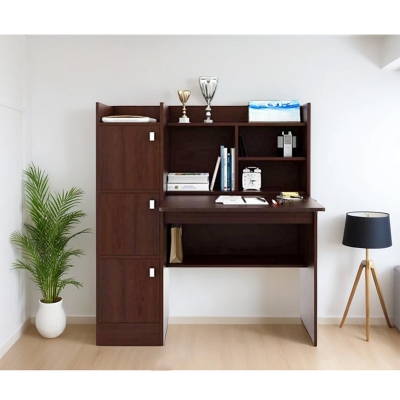 Picture of Furnix Left Side Drawer Reading Table with Multi Storage Space 48X48X16 inches
