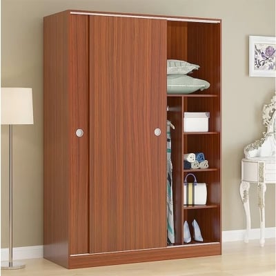 Picture of Furnix 2 Door Sliding Wardrobe Almira – Engineered Wood Storage Cabinet for Bedroom