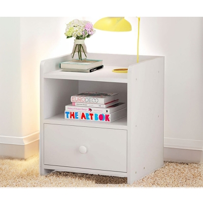 Picture of RK MDF M07 Bedside Table, Side Table, Bedside Table with Drawer, Home Furniture, Bedroom, Night Storage Cabinet, Bedside Table