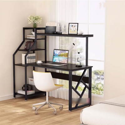 Picture of Furnix 48 Inch Computer Desk with Reversible Corner Rack