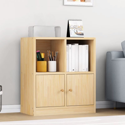 Picture of Furnix 4 Layer Engineered Wood Bookcase, Book Shelf with Shelving Unit and Cabinet