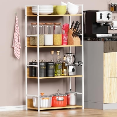 Picture of Furnix 4 Layer Multipurpose Rack-White Beige Finish