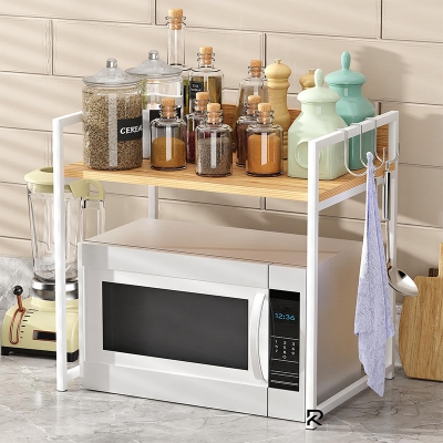 Picture of Furnix 1 Tier Multifunctional Rack Crafted with Engineered Wood & Metal
