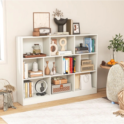 Picture of Furnix 10 Cube Bookshelf Organizer – Multi Purpose Storage Shelf for Living Room, Bedroom & Kids’ Room