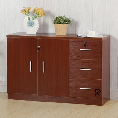 Picture of Furnix Modern and Trendy Engineered Wood File Cabinets Solid Wood Shelf Unit and Locking Door File Cabinet & Kitchen Cabinet