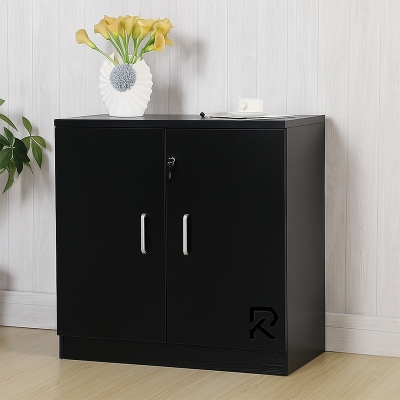 Picture of Furnix Modern Engineered Wood File Cabinet – Lockable Solid Wood Shelf Unit for Office & Kitchen Storage