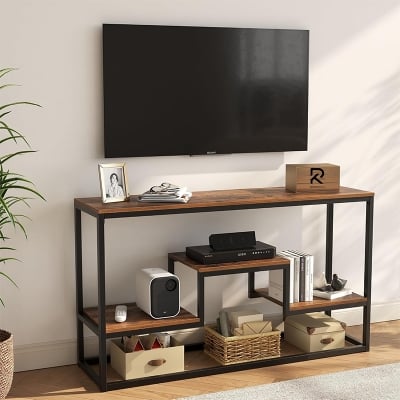 Picture of Furnix TV Stand for TVs for Living Room, Bedroom, Black