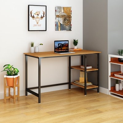 Picture of Furnix Modern 40 Inch Computer Desk with Dual Shelves