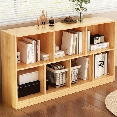 Picture of Furnix Engineered Wood 7 Layers Bookshelf Storage Cabinet Wooden Rack with 7 Storage Compartments