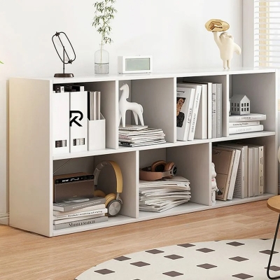 Picture of Furnix Engineered Wood 7 Layers Bookshelf Storage Cabinet Wooden Rack Display Shelf, Size: L48XH24X10