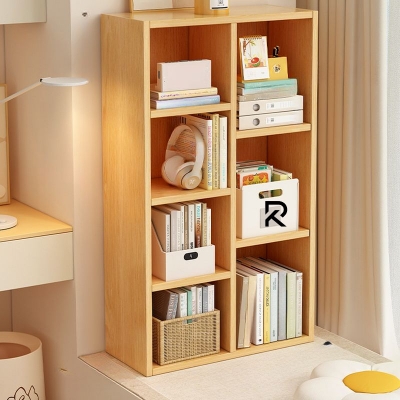 Picture of Furnix Engineered Wood 7 Layers Bookshelf Storage Cabinet Wooden Rack with Multiple Storage Compartments