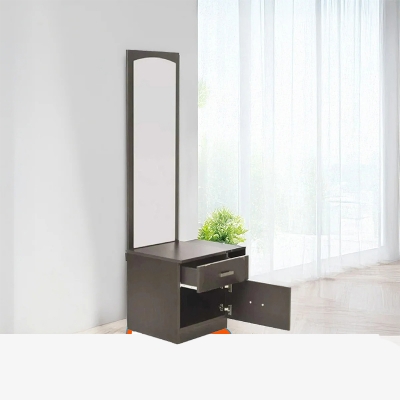 Picture of Furnix Modern Black Dressing Table for Small Space 14*18*67 inches Black