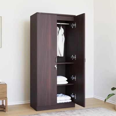 Picture of Furnix 2 Door Almirah or Wardrobe Storage Cabinet Cabinet Cupboard Multicolor