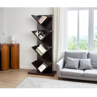 Picture of Furnix Modern and Trendy Floor Standing Book Shelf Corner-Multicolor