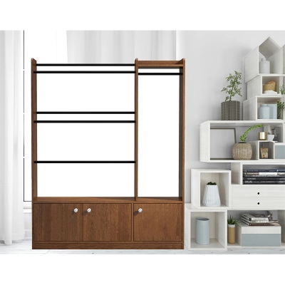 Picture of Furnix Modern Alna With 3 Storage Cabinet and Shelf for Home Antique