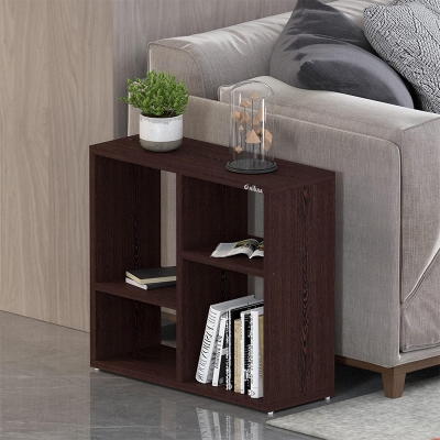 Picture of Furnix Engineered Wood Bed Side Table for Living Room, Walnut Finish  24*20 inch Walnut