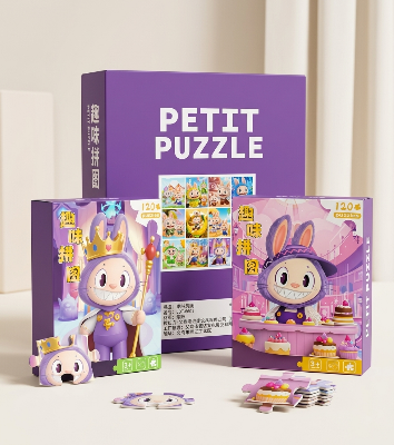 Picture of 120 Pieces Paper Puzzle - Kids Educational Toy (King Labubu)