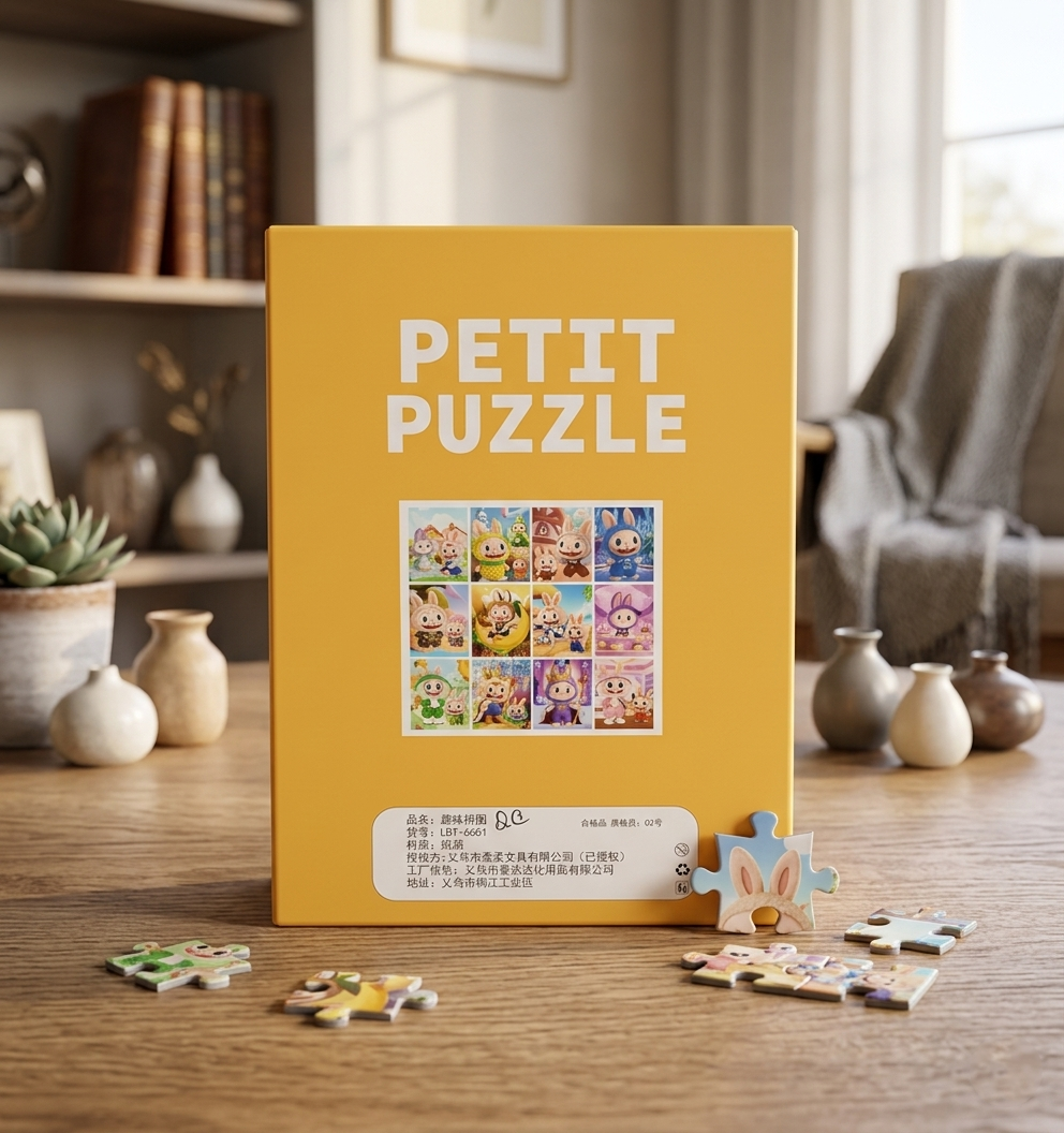 Picture of 120 Pieces Paper Puzzle - Kids Educational Toy (Moonlight Labubu)