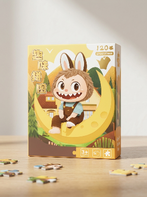 Picture of 120 Pieces Paper Puzzle - Kids Educational Toy (Moonlight Labubu)