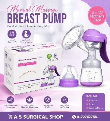 Picture of Manual Massage Breast Pump BPA-Free Breast Milk Expression Pump
