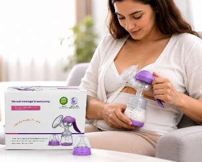 Picture of Manual Massage Breast Pump BPA-Free Breast Milk Expression Pump