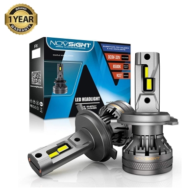 Picture of NovSight N37 LED 1 Year Warranty. (H4 Socket)(1 Piece)(60W/11000LM)(White Light)(High/Low Beam) For Car and Motorcycle Authorized Seller In Bangladesh