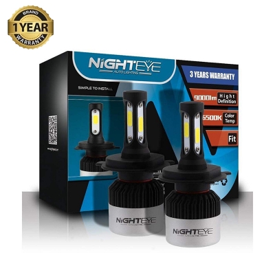 Picture of NightEye S2 LED. 1 Year Warranty. (H4 Socket)(1piece)(36W/ 4500LM)(White Light)(High/Low Beam). For Motorcycle. Authorized Seller In Bangladesh