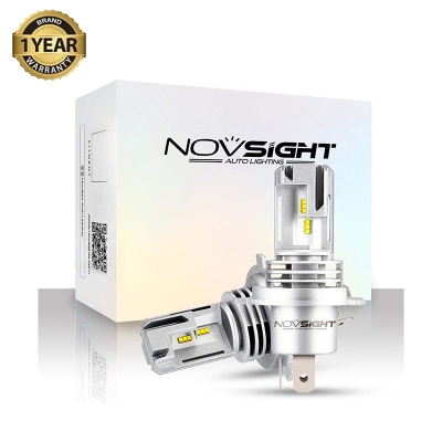 Picture of NovSight N30S LED. 1 Year Warranty. (H4 socket)(1piece)(28W/6000LM)(White Light)(High/Low Beam). For Motorcycle. Authorized Seller In Bangladesh