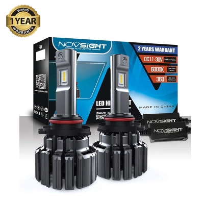 Picture of NovSight F03 LED. 1 Year Warranty. (9005 Socket)(2pieces)(70W/ 15000LM Pair)(White 6000K). For Car Only. Authorized Seller In Bangladesh